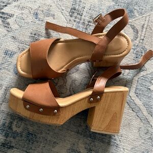 Target Tan Platform Heels